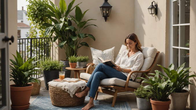 Créer un coin détente à l’extérieur, même avec peu d’espace